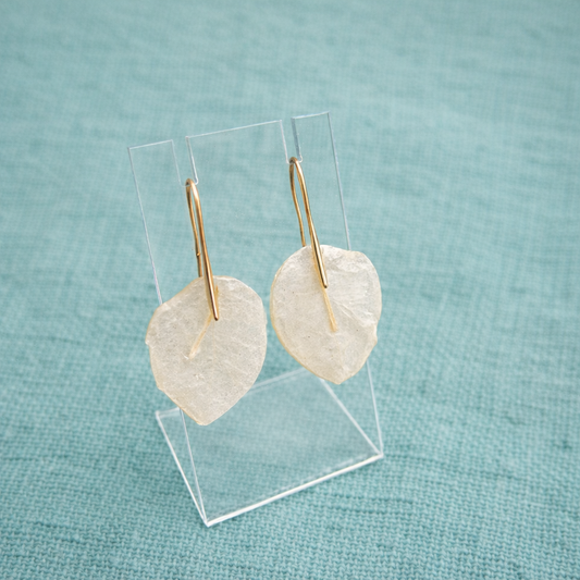 Trinitarias XS Blancas - Aretes